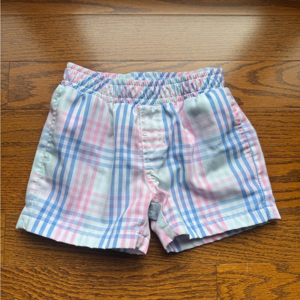 The Beaufort Bonnet Company Pink and Blue Plaid Shorts
